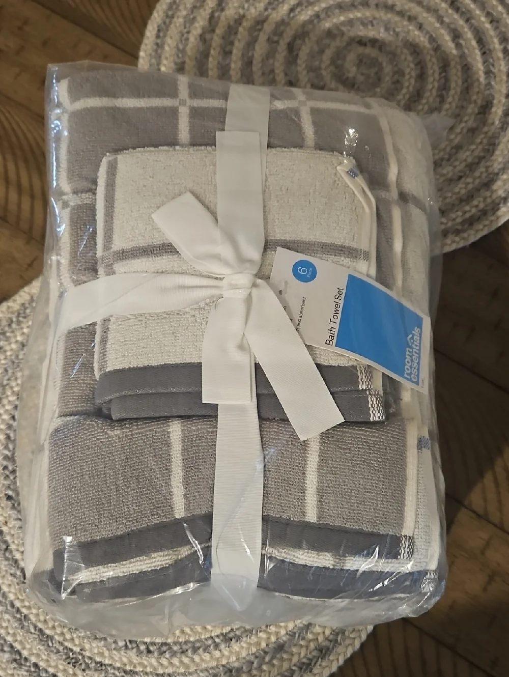 Room Essentials Bath Towel Set 6 Piece New